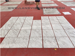 Volakas White Cnc Marble Tiles 3d Wall Panel