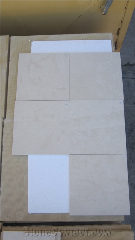 Cloudy White Limra Limestone - Beige Limestone