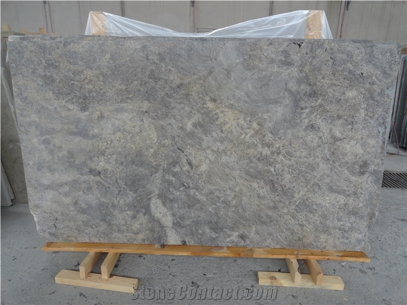 Silver Travertine Slabs