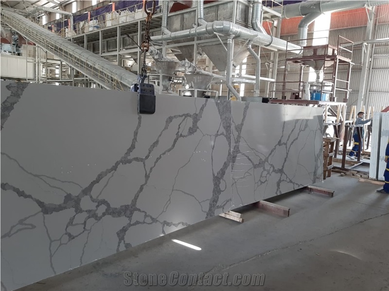 Calacatta Laza Artificial Marble Slabs