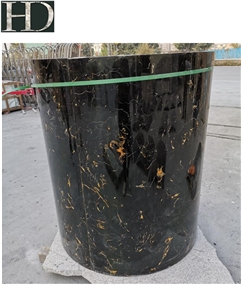 Black and White Marble Pillar Skin Hollow Column