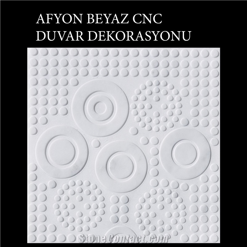Afyon White Cnc Wall Decoration