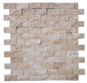 Stone Mosaic, Travertine Split Face Mosaic