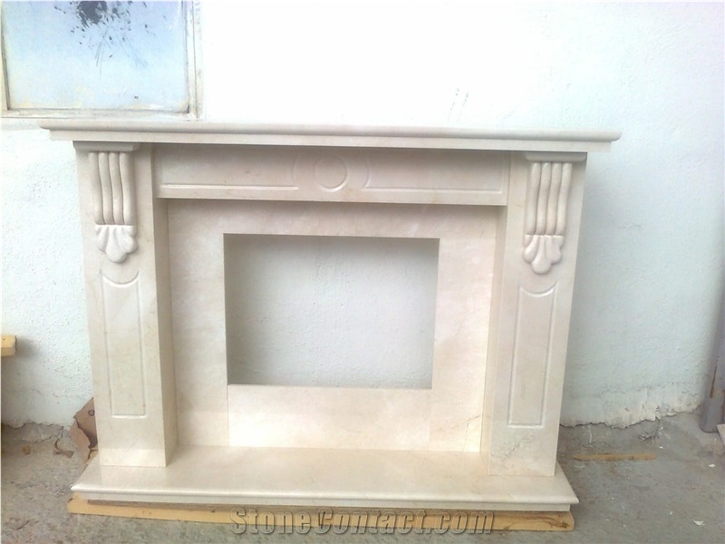 Travertine Fireplace