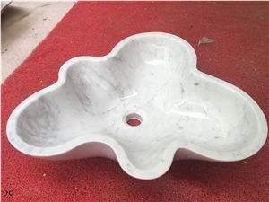 Art Flower Styls Sink Onyx Irregular Wash Basins