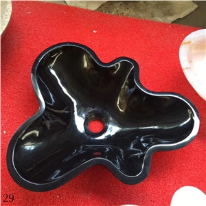 Art Flower Styls Sink Onyx Irregular Wash Basins