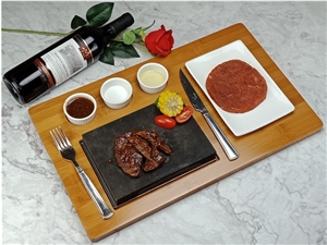 Basalt Steak Stones Cook Sizzling Steak Plate Set