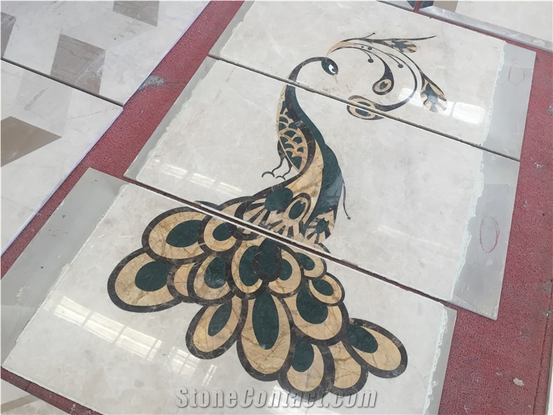 China Natural Stone Marble Round Medallion Tile