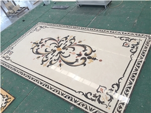 China Natural Stone Marble Round Medallion Tile