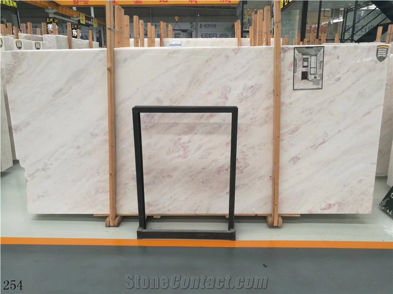 China Rose Rainbow Marble Pink Wall Stone Slab