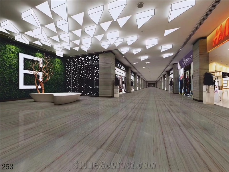 Crystal Wood Grain Marble Wooden White Vein