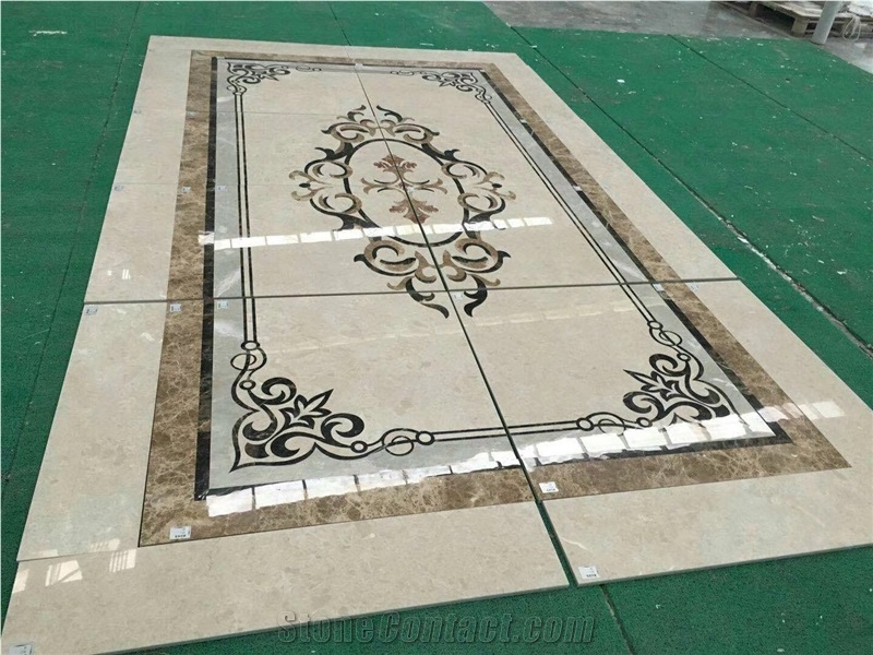 Natural Marble Mosaic Waterjet Medallions Tile