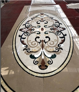 Natural Stone Waterjet Medallions for Floor Tile