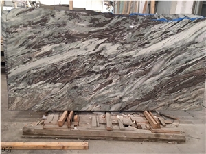 Royal Violet Brown Marble Book Match Slabs