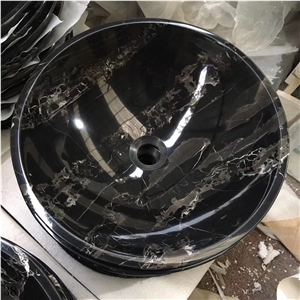 Silver White Dragon Round Wash Sinks