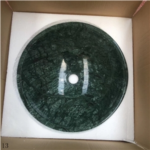 Top Quality Green Marble Round Sinks