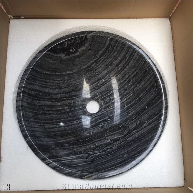 Top Quality Green Marble Round Sinks