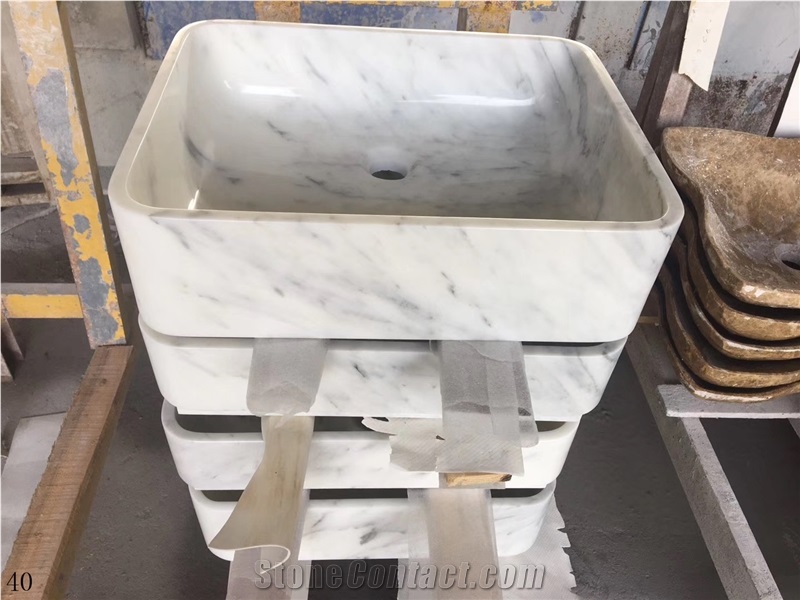 Top Quality Hotel Bathroom Wash Sinks Square Basin