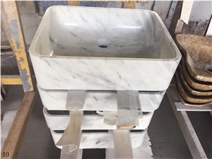 Top Quality Hotel Bathroom Wash Sinks Square Basin