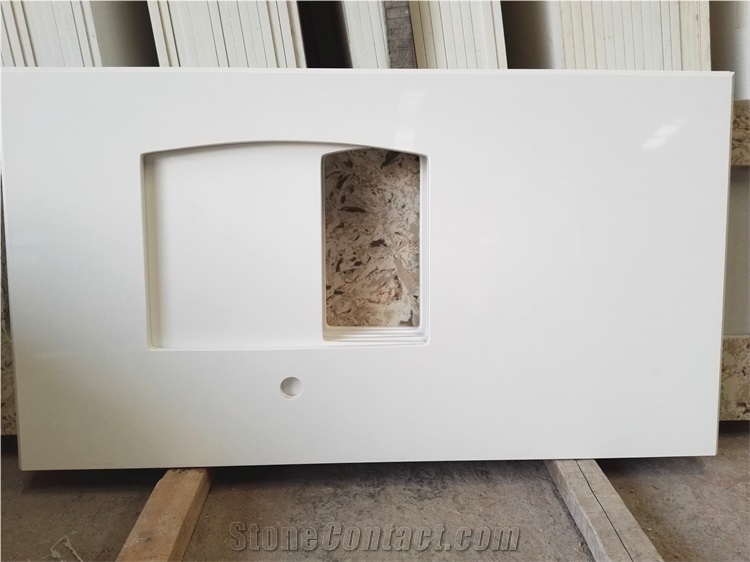 Artificial Stone Pure White Quartz Countertops