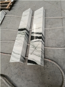 Panda White Marble Precut Stone Stair Steps Riser