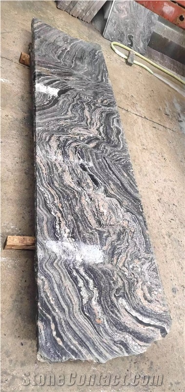 Polished Flamed Bush Hammered Pink Juparana