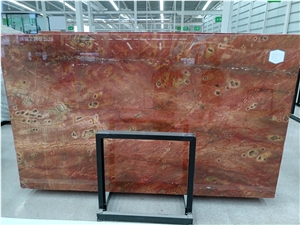 Ruby Red Marble Slabs, Polished Marble Slab Ruby Red Marble Slabs, Polished Marble Slab