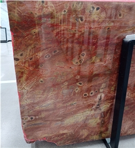 Ruby Red Marble Slabs, Polished Marble Slab