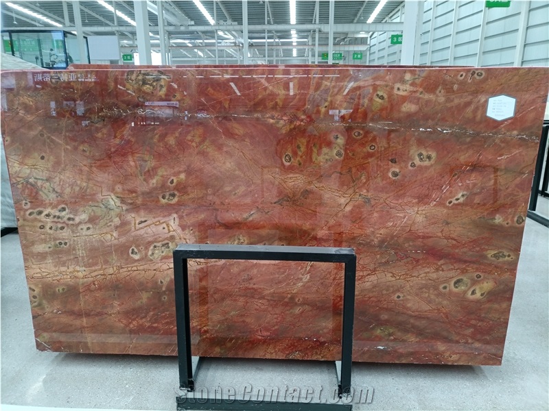 Ruby Red Marble Slabs, Polished Marble Slab