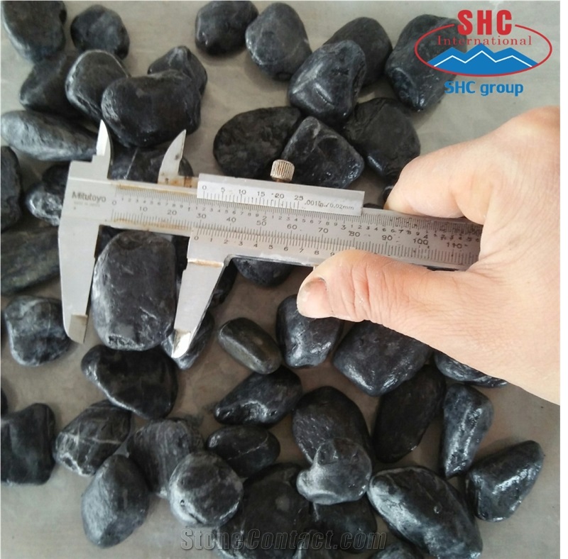 Black Pebble Stone for Pathway Paving and Floor