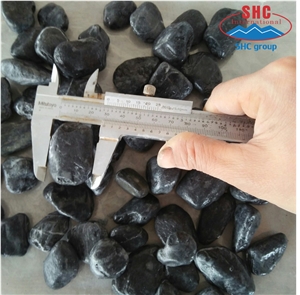 Black Pebble Stone for Pathway Paving and Floor