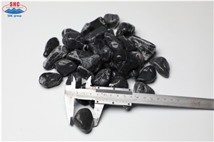 Black Tumble Stone for Garden Path Way