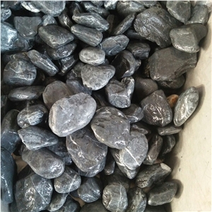 Black Tumble Stone for Garden Path Way
