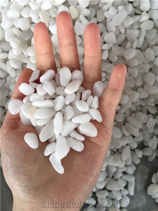 Chip White Pebbles Crush Stone