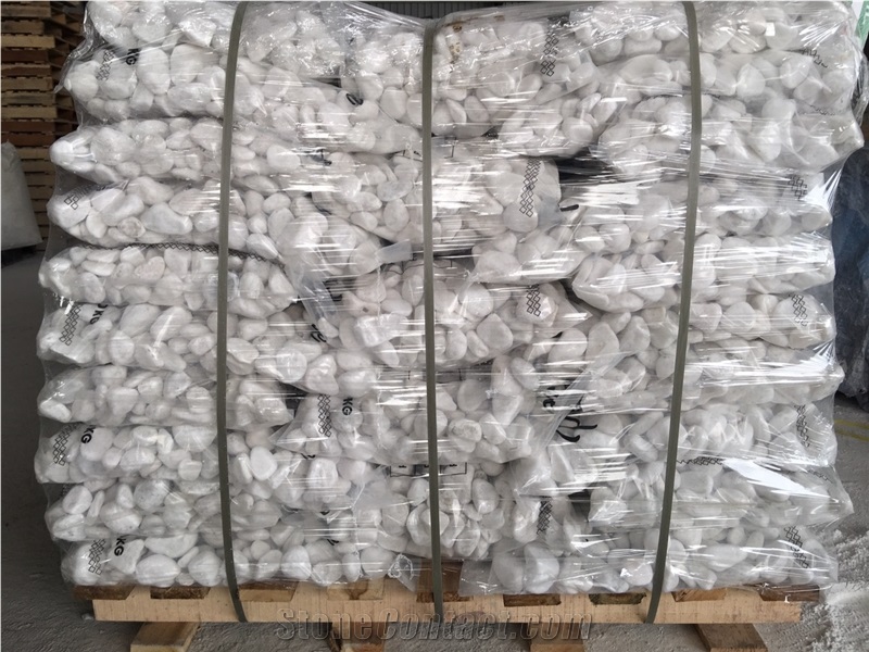 Chip White Pebbles Crush Stone