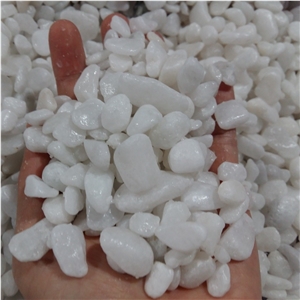 Crushed Crystal White Natural Gravel Pebble Stone