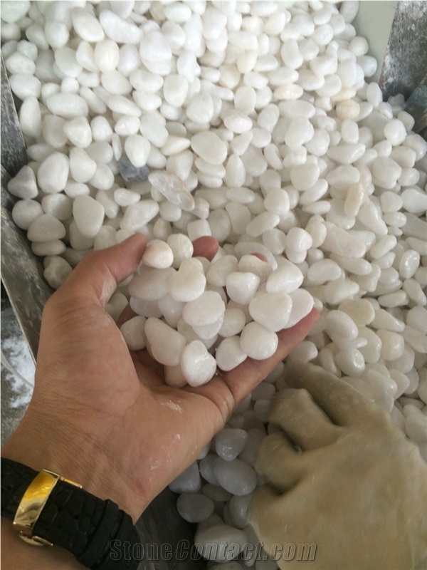 Crushed Crystal White Natural Gravel Pebble Stone