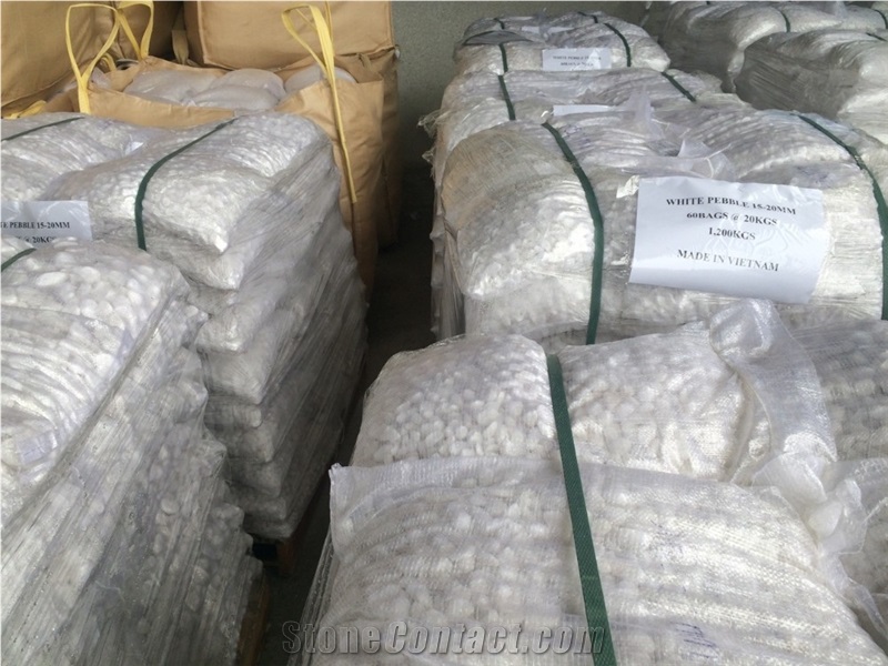 Crushed Crystal White Natural Gravel Pebble Stone