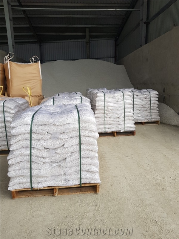 Crushed Crystal White Natural Gravel Pebble Stone