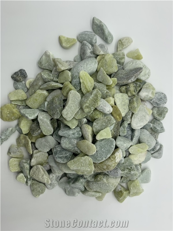 Green Pebbles Rocks Stone for Garden