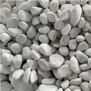 Natural Landscape Unpolished White Pebble Stone