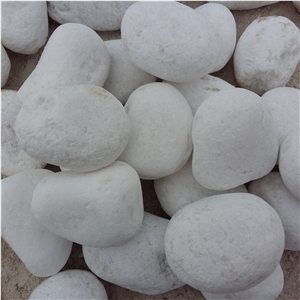 Natural Marble White Pebble Stone for Decoration