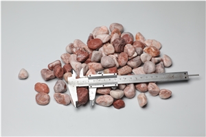 Natural Pink Color Tumbled Pebbles Stone