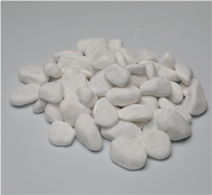 Natural White Pebble Stone Garden Stone Decors