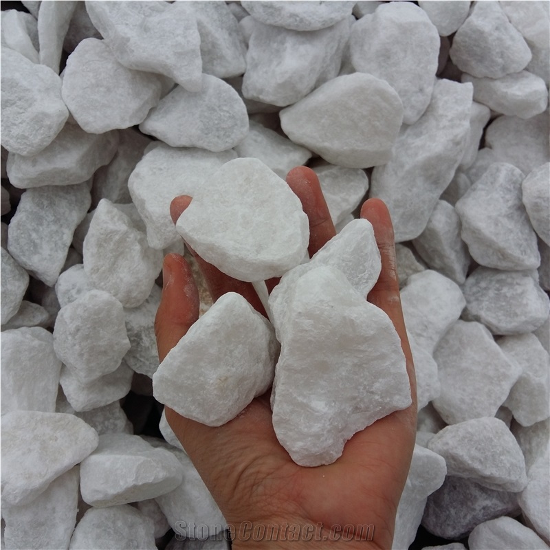 Pure White Aggregate Gravel Crushed Stone