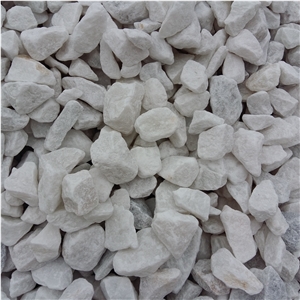 Pure White Aggregate Gravel Crushed Stone