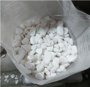 Snow White Crystal Pebbles Stone Marble