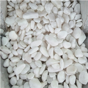 Snow White Crystal Pebbles Stone Marble