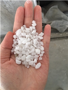 Snow White Pebbles Stone for Home Landscape