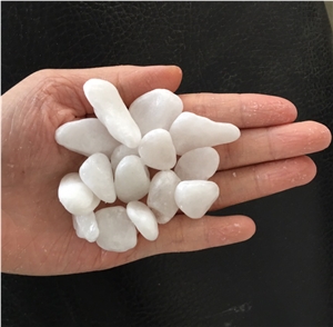 Snow White Pebbles Stone for Home Landscape